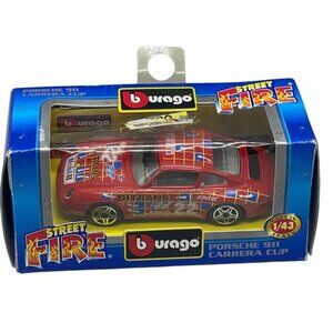 Burago Street Fire Collection Porsche 911 Carrera Cup COD. 4195 Made in READ